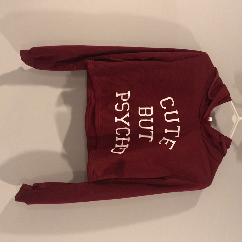 1 for $4 or both for $10 CUTE BUT PSYCHO sweaters